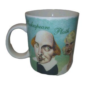 Barnes & Nobel Booksellers Mike Caplania 2004 Writers Portraits Mug Dante Plath